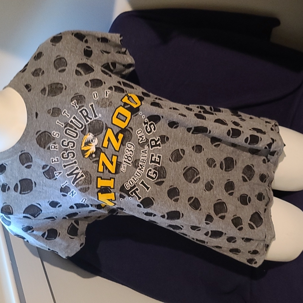 Mizzou tigers burnout football tee